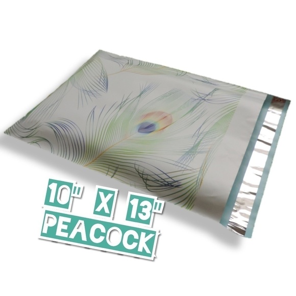 100 Poly Mailers 10x13 Peacock - Picture 4 of 4